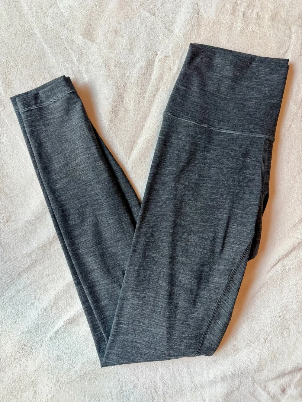 Lululemon W5CI5S 6 Wunder Under High-Rise 28” Brushed Full-On Luxtreme Heathered